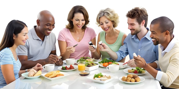 Osoby jedzące posiłek razem